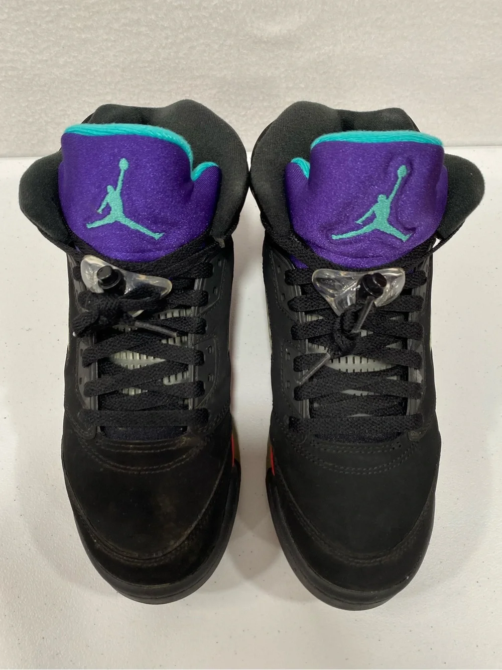 Nike Air Jordan 5 Retro GS Top 3 Black Metallic Grape Fire Red CZ2989-001 Sz 7Y